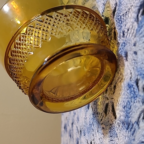 Small Amber Glass Cup - Picture 3 of 5